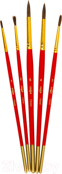 Изображение товара Набор кистей ГАММА Пони / 230818.01.01 (5шт)