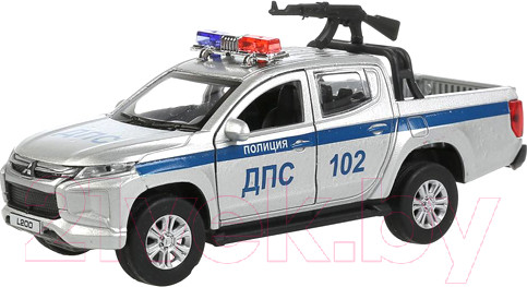 Изображение товара Автомобиль игрушечный Технопарк Mitsubishi L200 Pickup Полиция / L200-12POL-ARMSR