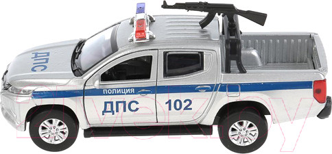 Изображение товара Автомобиль игрушечный Технопарк Mitsubishi L200 Pickup Полиция / L200-12POL-ARMSR