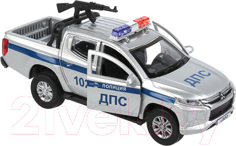 Изображение товара Автомобиль игрушечный Технопарк Mitsubishi L200 Pickup Полиция / L200-12POL-ARMSR