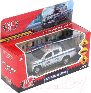 Изображение товара Автомобиль игрушечный Технопарк Mitsubishi L200 Pickup Полиция / L200-12POL-ARMSR