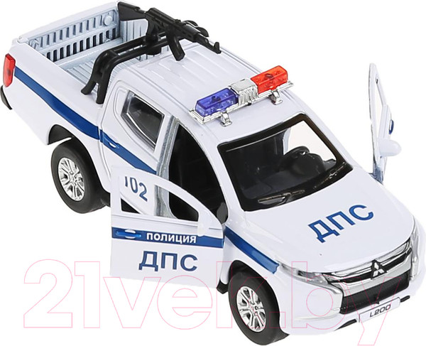 Изображение товара Автомобиль игрушечный Технопарк Mitsubishi L200 Pickup Полиция / L200-12POL-ARMWH