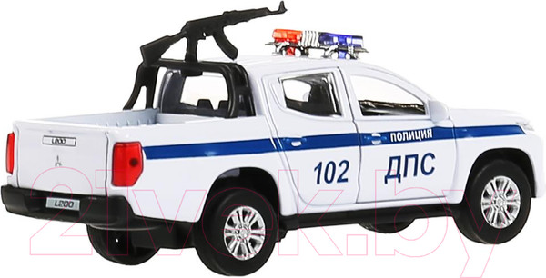 Изображение товара Автомобиль игрушечный Технопарк Mitsubishi L200 Pickup Полиция / L200-12POL-ARMWH
