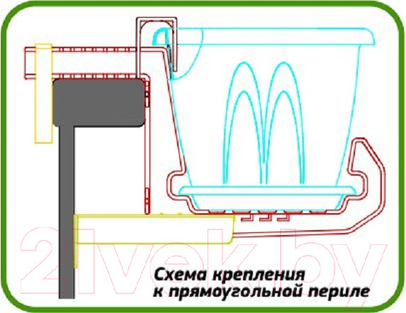 Изображение товара Держатель для кашпо Idea М3229 (терракотовый)