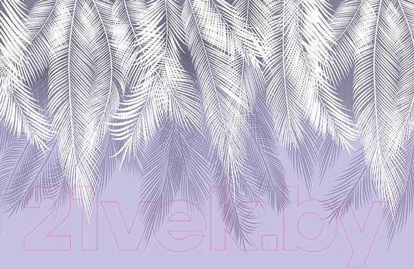 Изображение товара Фотообои листовые Citydecor Пальмовые листья (400x260, пурпурный)
