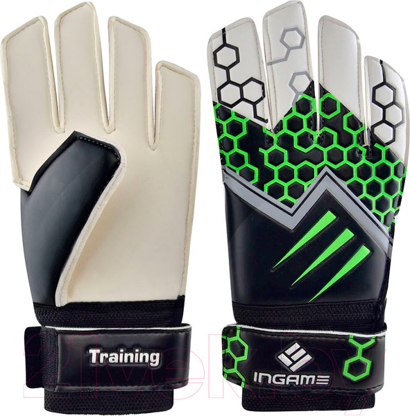 Изображение товара Перчатки вратарские Ingame Training IT-2020 (р.7, черный/зеленый)