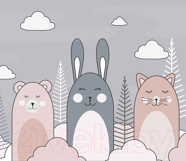 Изображение товара Фотообои листовые Citydecor Cute&Lovely 4 (300х260)