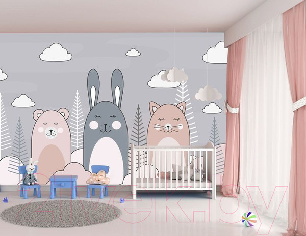 Изображение товара Фотообои листовые Citydecor Cute&Lovely 4 (300х260)