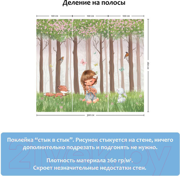 Изображение товара Фотообои листовые Citydecor Magic Forest 4 (300x260)