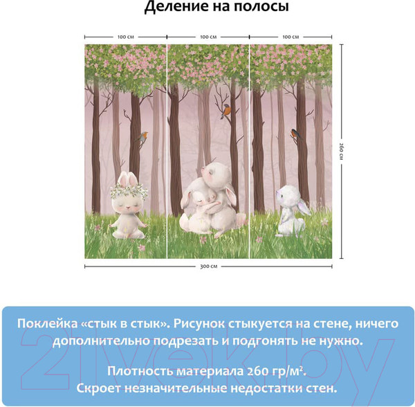 Изображение товара Фотообои листовые Citydecor Magic Forest 5 (300x260)