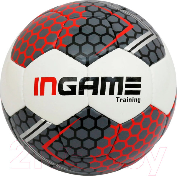 Изображение товара Футбольный мяч Ingame Training IFB-129 (белый/красный/серый)