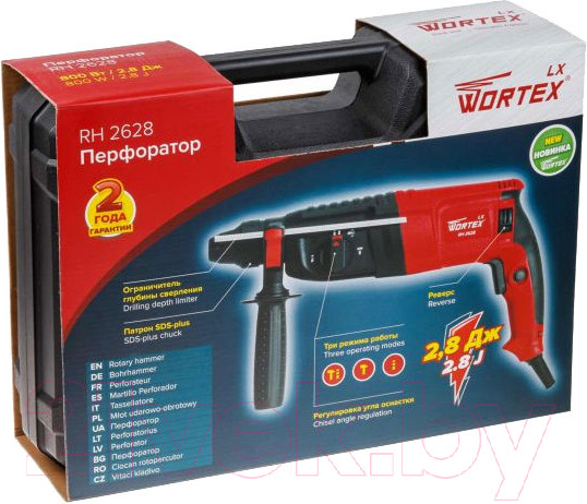 Изображение товара Перфоратор Wortex LX RH 2628 / 0329062 (чемодан)
