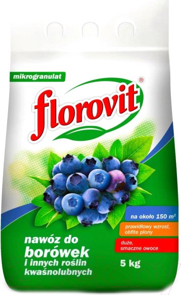 Изображение товара Удобрение Florovit для голубики гранулированное (5кг, мешок)