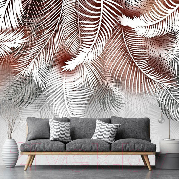 Изображение товара Фотообои листовые Citydecor Пальмовые листья пестрые 2 (300x260)