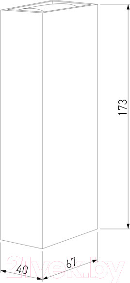 Изображение товара Бра уличное Elektrostandard Blaze LED 35136/W (серый)