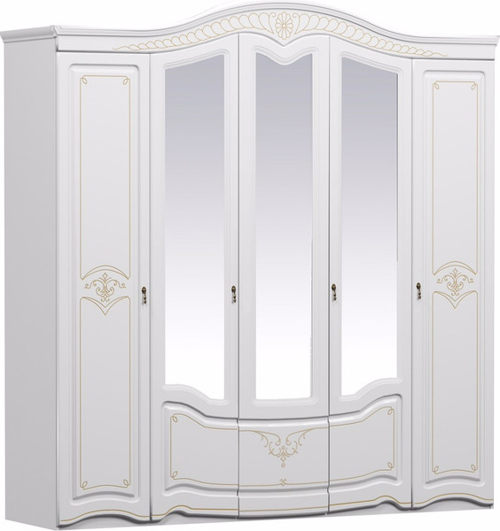 Изображение товара Шкаф ФорестДекоГрупп Луиза 5-х створчатый (слоновая кость)