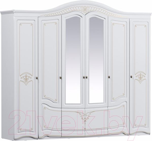 Изображение товара Шкаф ФорестДекоГрупп Луиза 6.1 (слоновая кость)