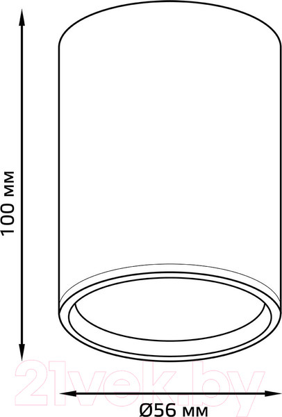 Изображение товара Потолочный светильник Gauss Basic HD060