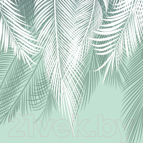 Изображение товара Фотообои листовые Citydecor Пальмовые листья (300x260, бирюзовый)