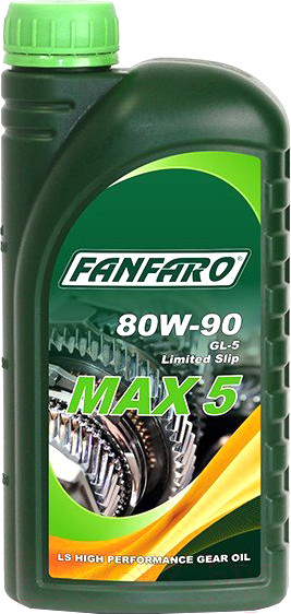 Изображение товара Трансмиссионное масло Fanfaro Max-5 GL-5 80W90 (1л)