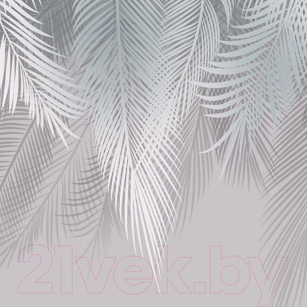 Изображение товара Фотообои листовые Citydecor Пальмовые листья (300x260, с оттенком бирюза-серый)
