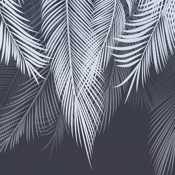 Изображение товара Фотообои листовые Citydecor Пальмовые листья (300x260, с оттенком голубой-синий)