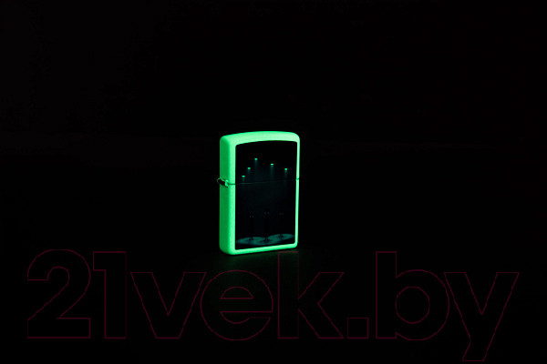 Изображение товара Зажигалка Zippo Aliens Design / 49487 (белый матовый)