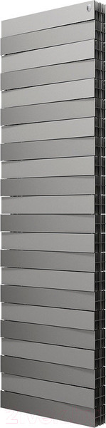 Изображение товара Радиатор биметаллический Royal Thermo PianoForte Tower 500 Silver Satin (22 секции)
