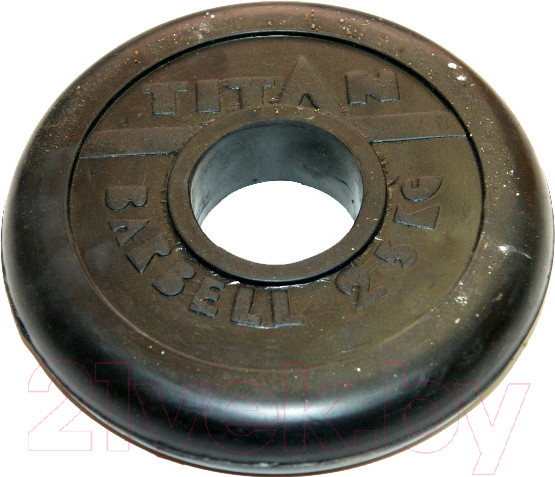 Изображение товара Диск для штанги Титан d51мм 2.5кг (черный)