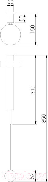 Изображение товара Бра Elektrostandard LED 40112/LED (черный)