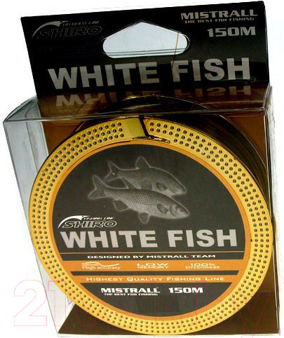 Изображение товара Леска монофильная Mistrall Shiro White Fish 0.22мм 150м / ZM-3476022