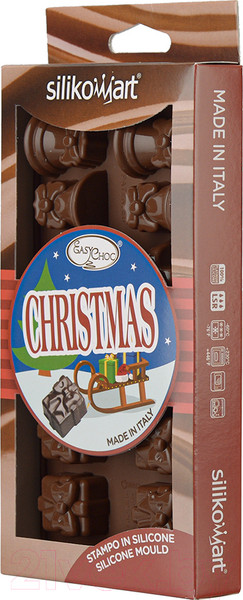 Изображение товара Форма для шоколада Silikomart Christmas / 22.106.77.0065