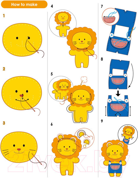 Изображение товара Набор для шитья Avenir Лев / CH1372