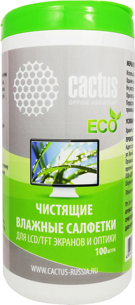 Изображение товара Салфетки для ухода за техникой Cactus CS-T1001E