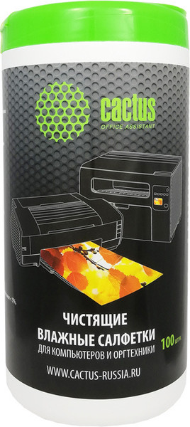 Изображение товара Салфетки для ухода за техникой Cactus CS-T1002