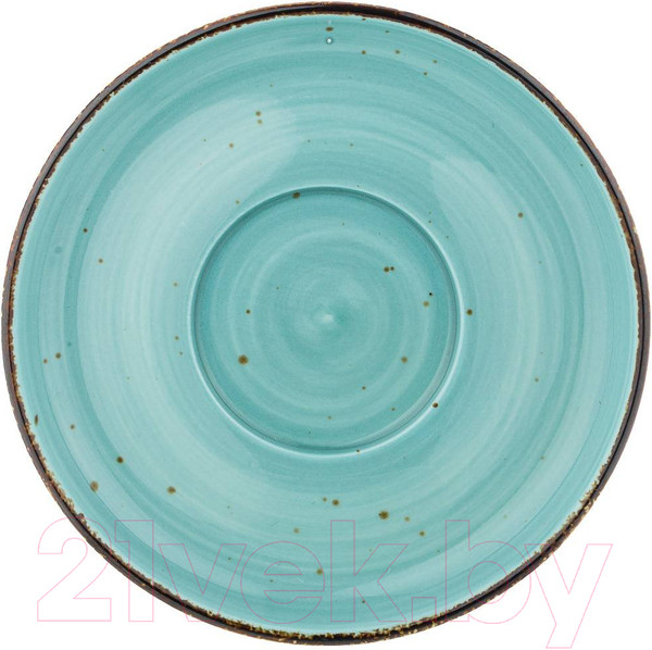 Изображение товара Кружка с блюдцем Bronco Nature / 263-1031 (бирюзовый)