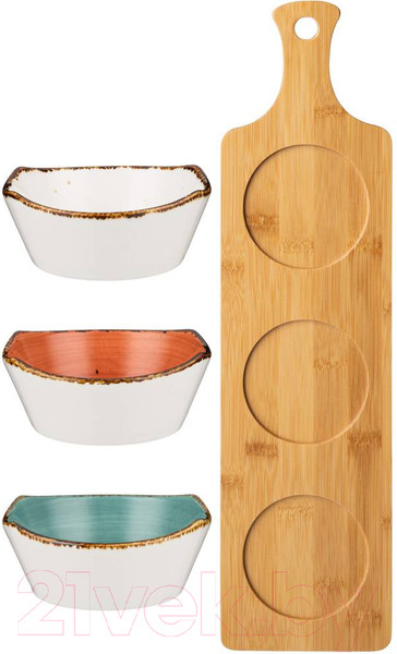 Изображение товара Набор салатников Bronco Nature / 263-1268 (4шт)