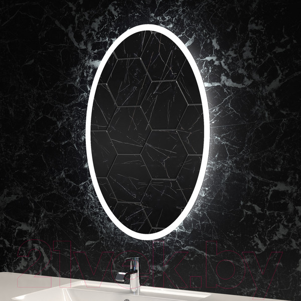 Изображение товара Зеркало Пекам Vesta 90x75 / Vesta-90x75spcl (с подсветкой, сенсором на прикосновение, подогревом и часами)