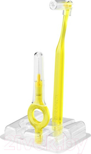 Изображение товара Ершики межзубные Curaprox Prime Start UHS 409/470 (5шт, желтый держатель)