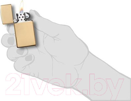Изображение товара Зажигалка Zippo Slim / 1654B (золотистый)