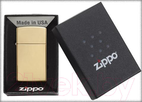 Изображение товара Зажигалка Zippo Slim / 1654B (золотистый)