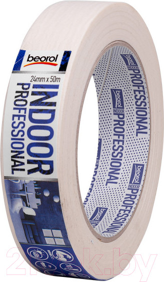 Изображение товара Лента малярная Beorol Indoor Professional 24мм/50м
