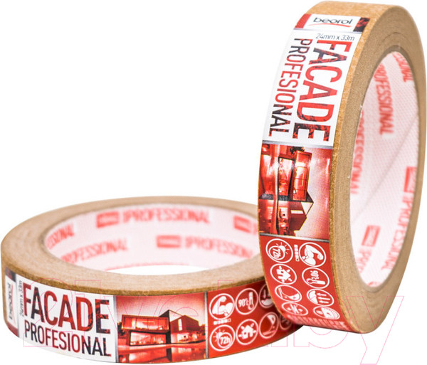 Изображение товара Лента малярная Beorol Facade Professional 24мм/33м