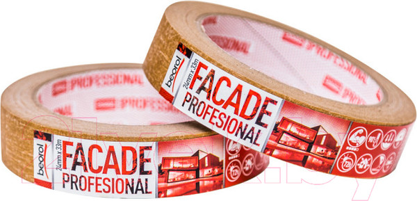 Изображение товара Лента малярная Beorol Facade Professional 24мм/33м