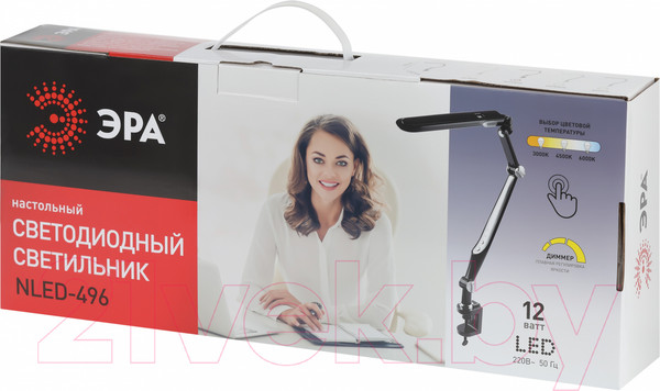 Изображение товара Настольная лампа ЭРА NLED-496-12W-BK / Б0052767 (черный)