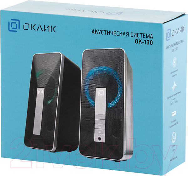 Изображение товара Мультимедиа акустика Оклик OK-130 (черный)