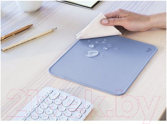 Изображение товара Коврик для мыши Logitech Mouse Pad Studio Series / 956-000051 (Blue Grey)