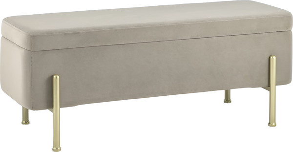 Изображение товара Банкетка Stool Group Болейн с ящиком / 20A544VF-MOMO-3 (велюр бежевый)