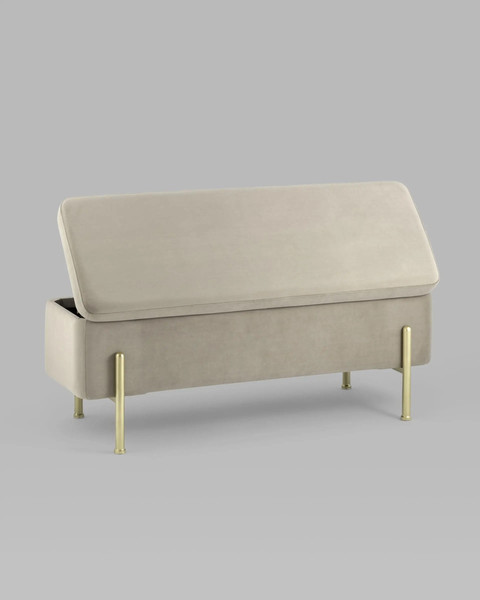Изображение товара Банкетка Stool Group Болейн с ящиком / 20A544VF-MOMO-3 (велюр бежевый)
