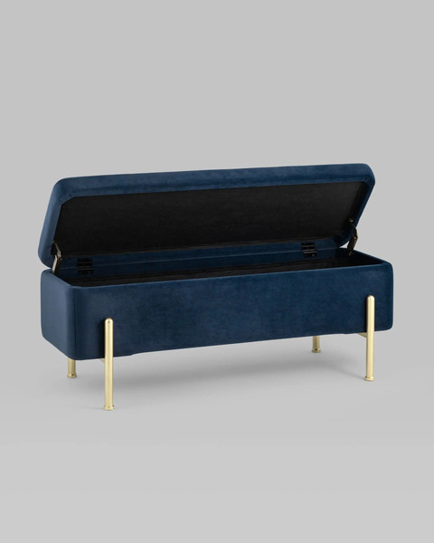Изображение товара Банкетка Stool Group Болейн с ящиком / 20A544VF-MOMO-46 (велюр синий)